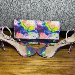 Steve Madden clutch and heels
